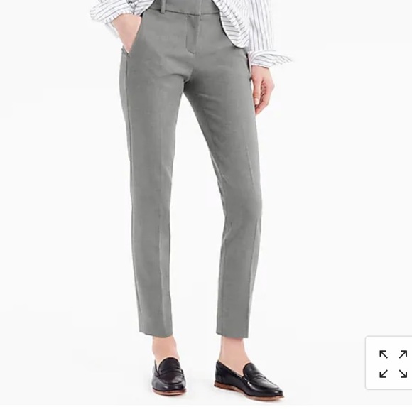 NWOT Jcrew Cameron slim cropped pants gray size 0 - Picture 2 of 6
